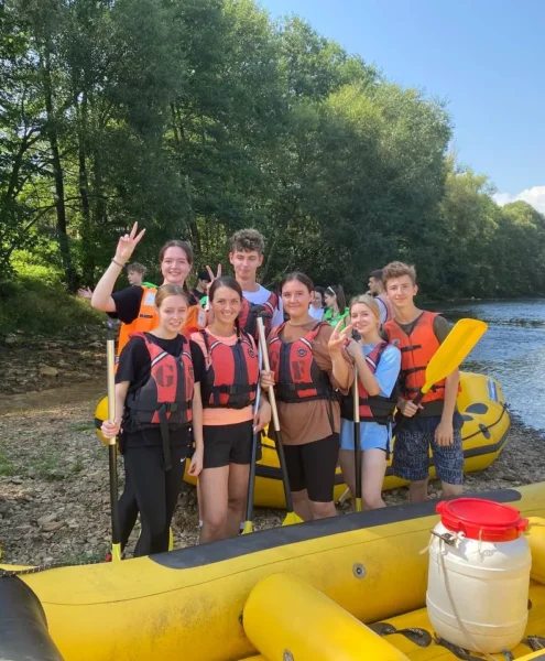 Студенты Slovak Education Centre на сплаве