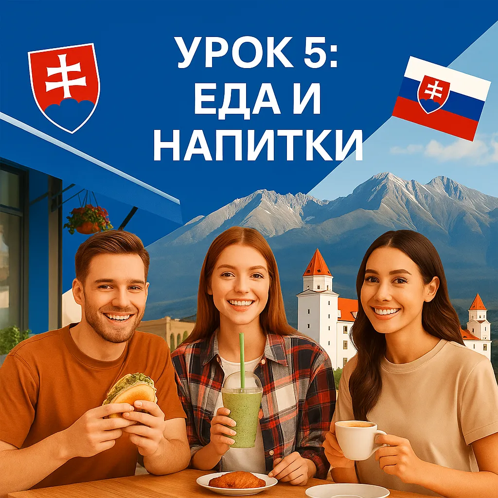 Урок 5 Словацкий язык: Еда и напитки — обучение онлайн