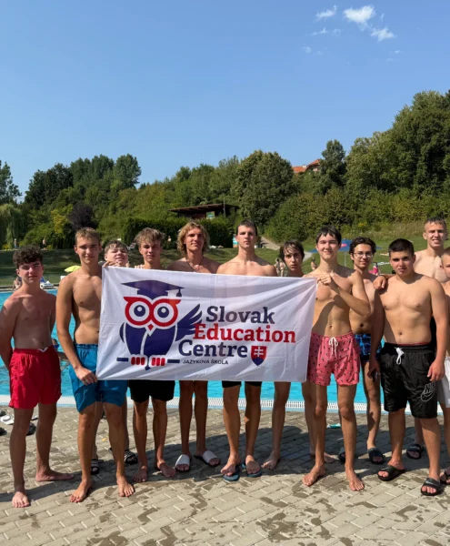 Аквапарк и ученики летнего лагеря 2025 Slovak Education Centre