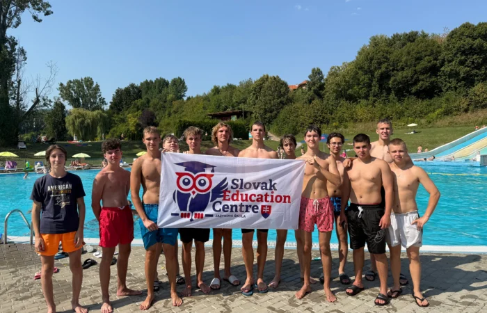 Аквапарк и ученики летнего лагеря 2025 Slovak Education Centre